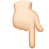 emoji dedo para baixo